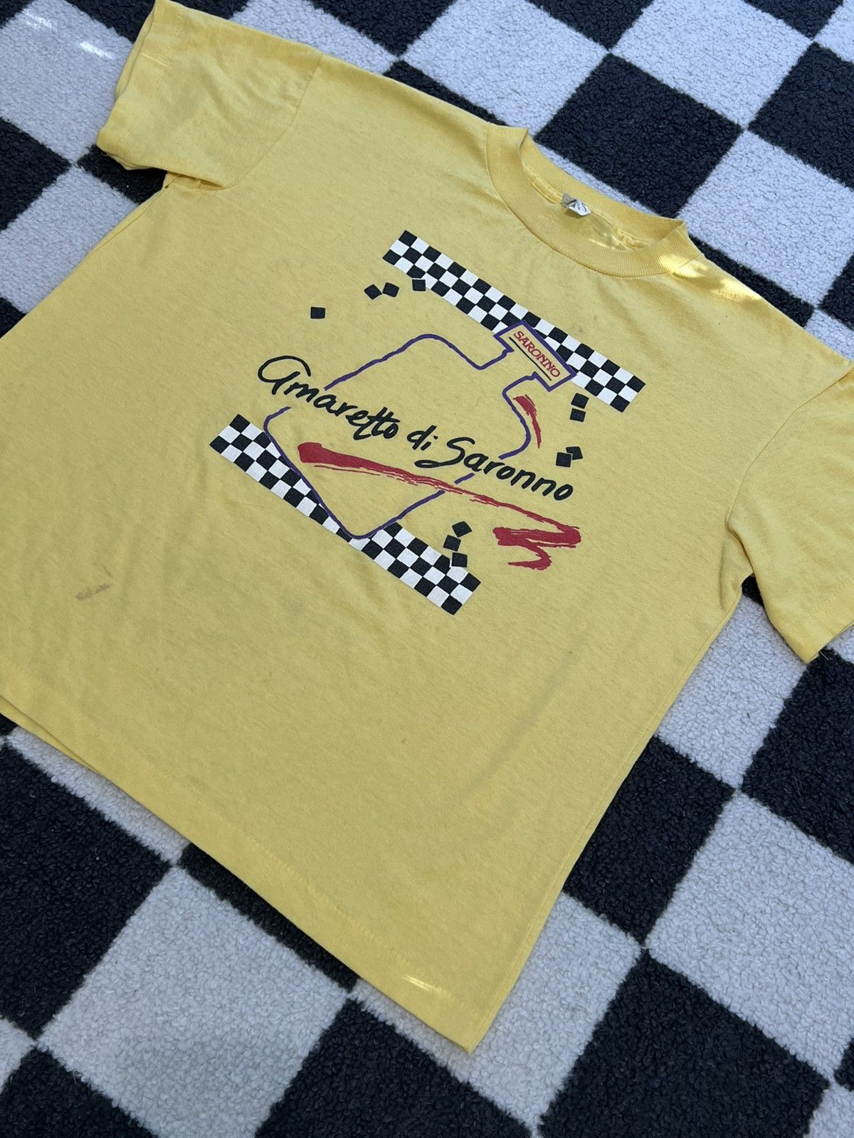 Vintage 90's Vintage Liqour Amaretto di Saronno Tee Size US M / EU 48-50 / 2 - 1 Thumbnail