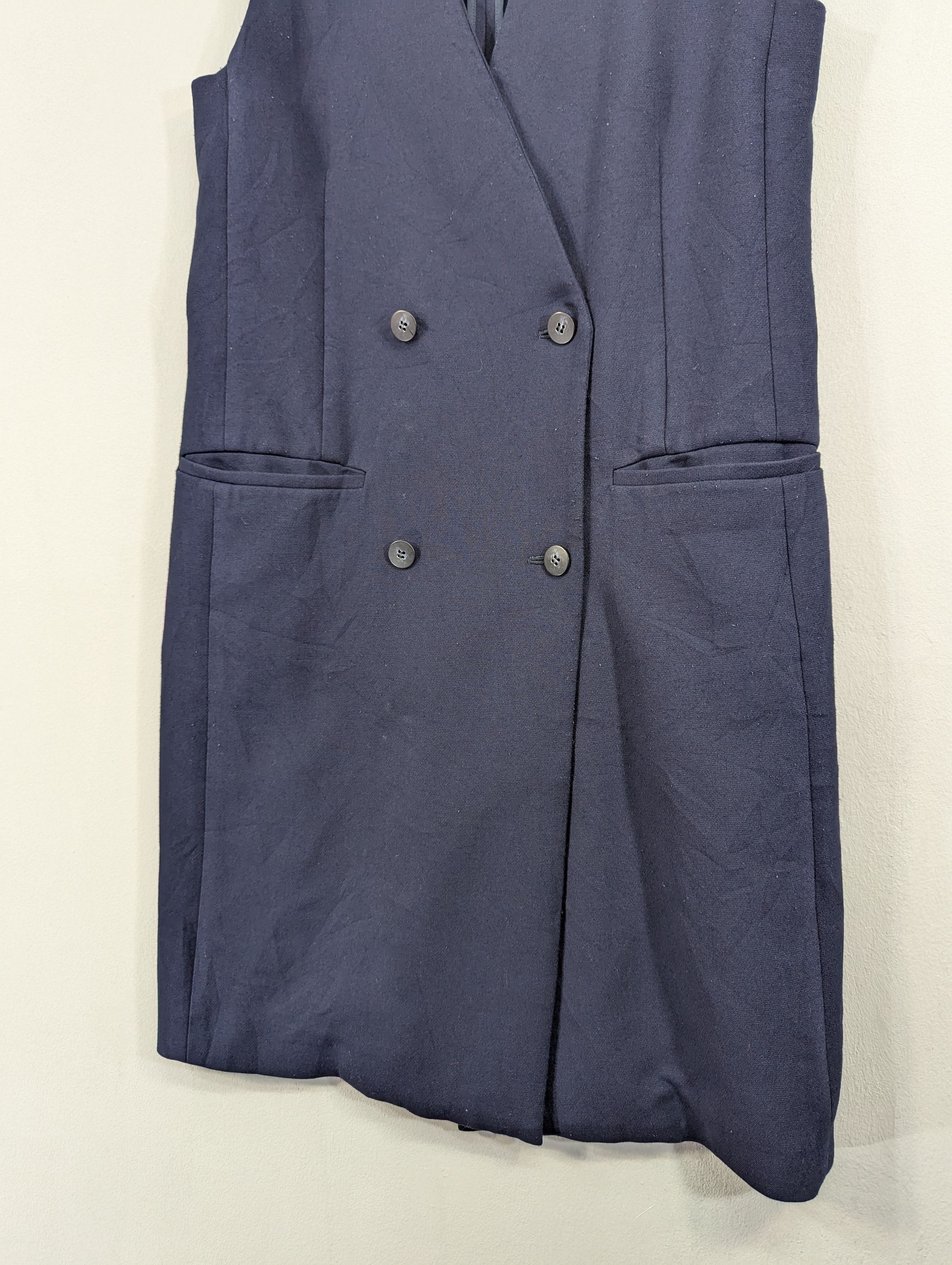 Theory Theory Seam Vest Double Breasted Sleeveless Coat Jacket Size XS / US 0-2 / IT 36-38 - 3 Thumbnail