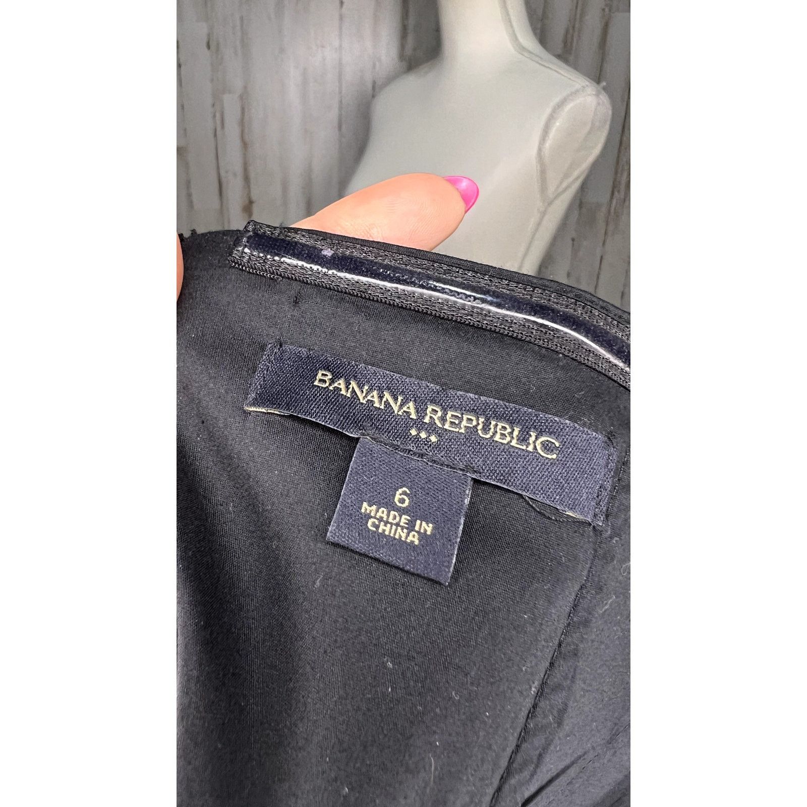 Banana Republic Banana Republic Women's Strapless Black Knee Length Dress Size M / US 6-8 / IT 42-44 - 6 Thumbnail