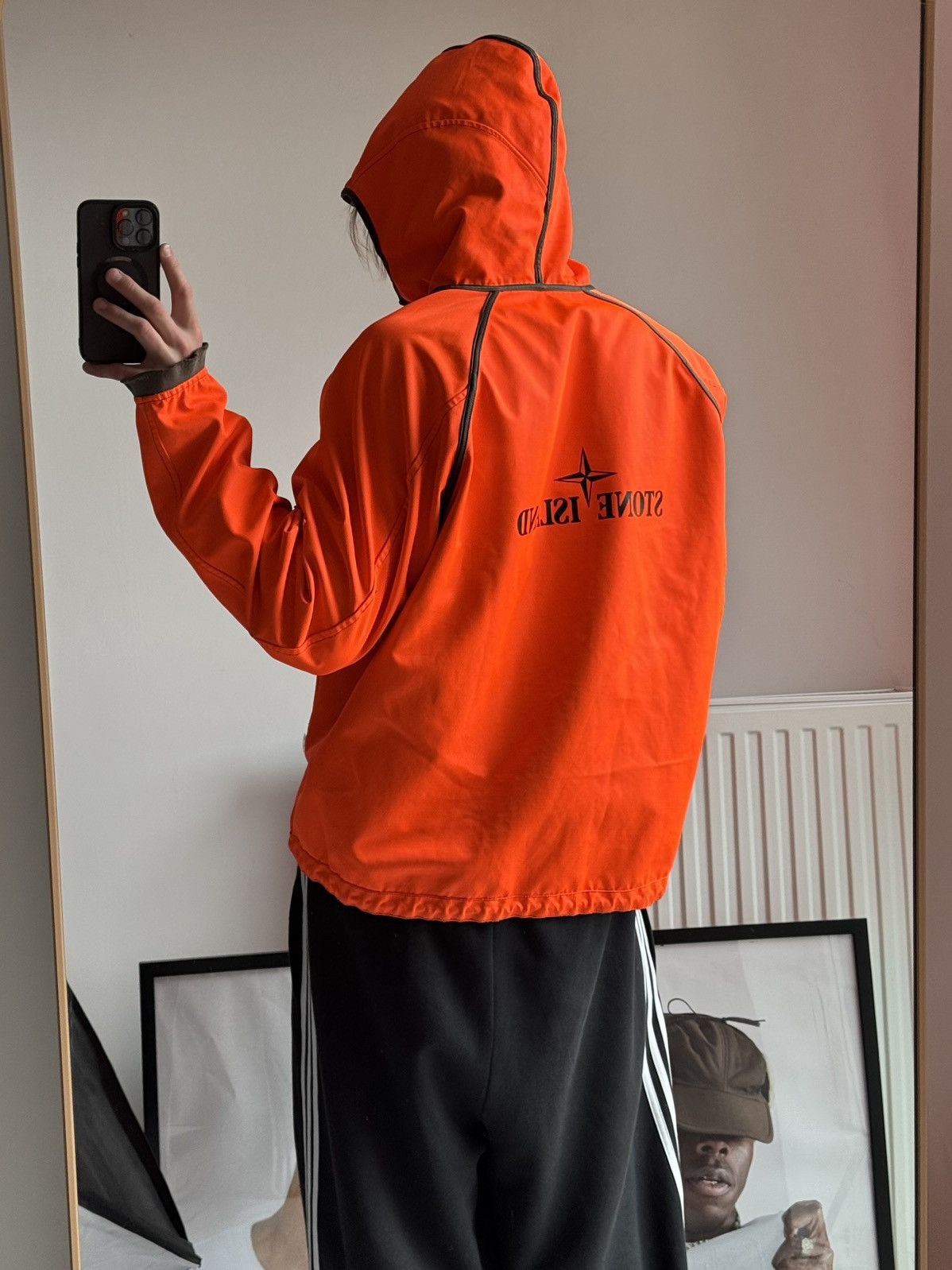 Massimo Osti Stone Island Fluorescent Orange Reversible Jacket AW05 Size US XL / EU 56 / 4 - 15 Thumbnail