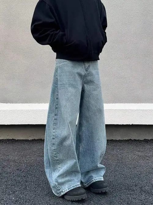 Jean DRIP denim jeans Y2K Baggy vintage Size US 34 / EU 50 - 2 Thumbnail