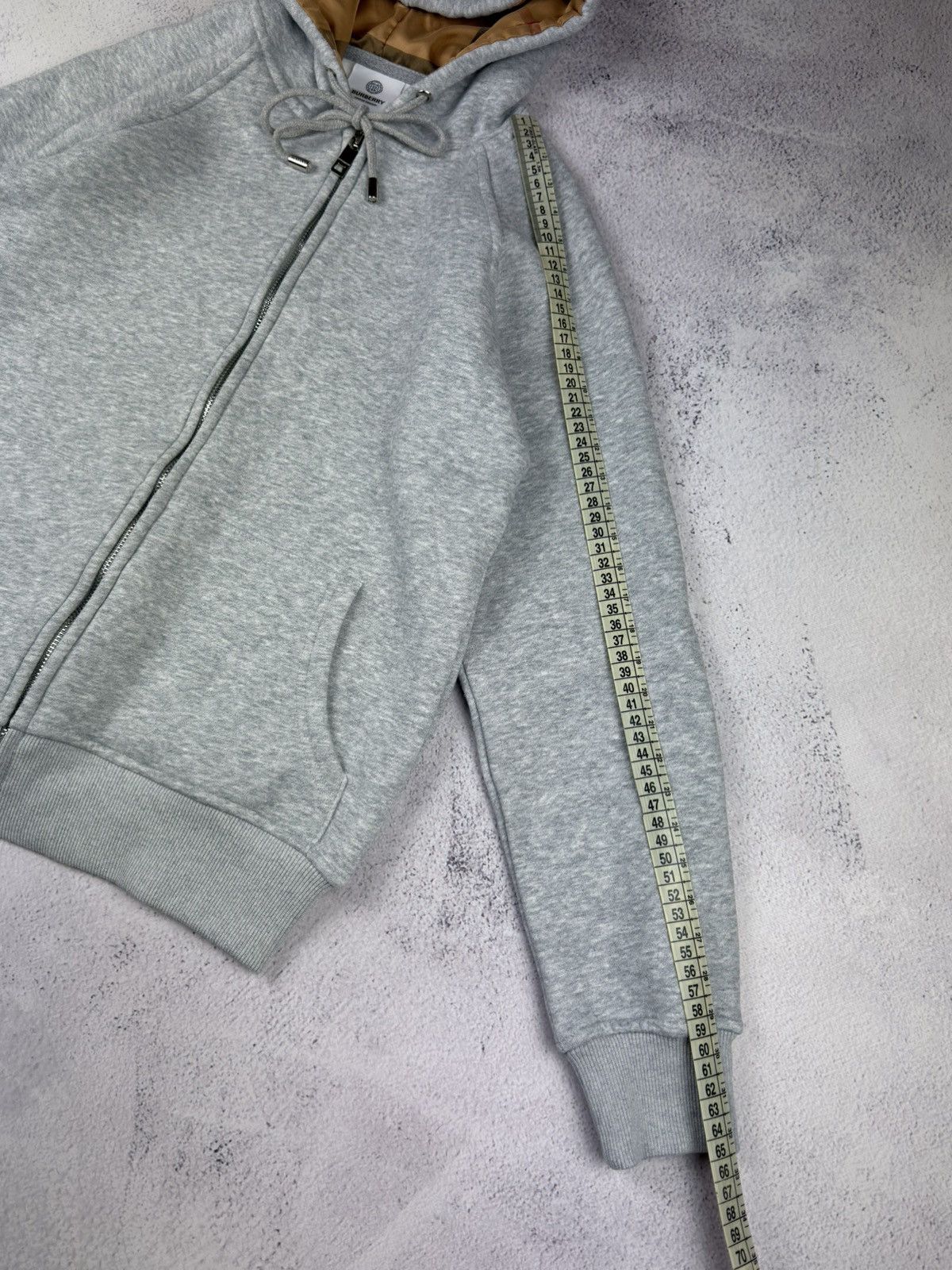 Burberry Burberry Women's Grey Zip Up Hoodie Sweatshirt Size M Size M / US 6-8 / IT 42-44 - 17 Thumbnail
