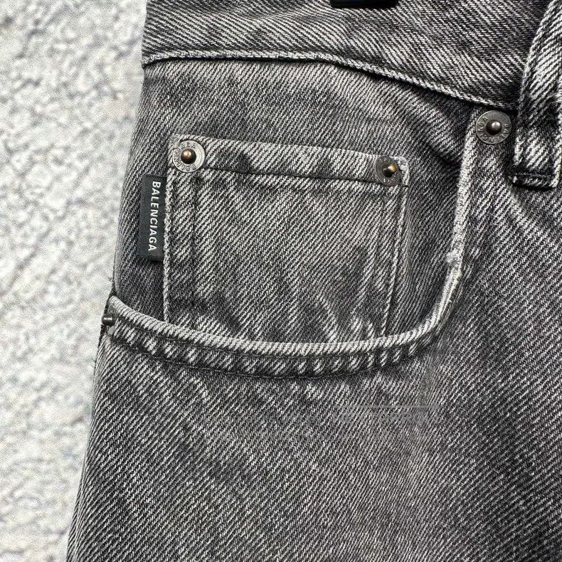 Balenciaga Balenciaga Black and Grey Washed Bootcut Flare Jeans Size US 33 - 4 Thumbnail