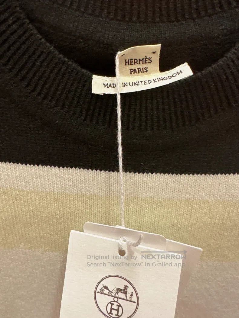 Hermes Hermes Short Sleeve Knit Sweater Size XXS / US 00 / IT 34 - 3 Thumbnail