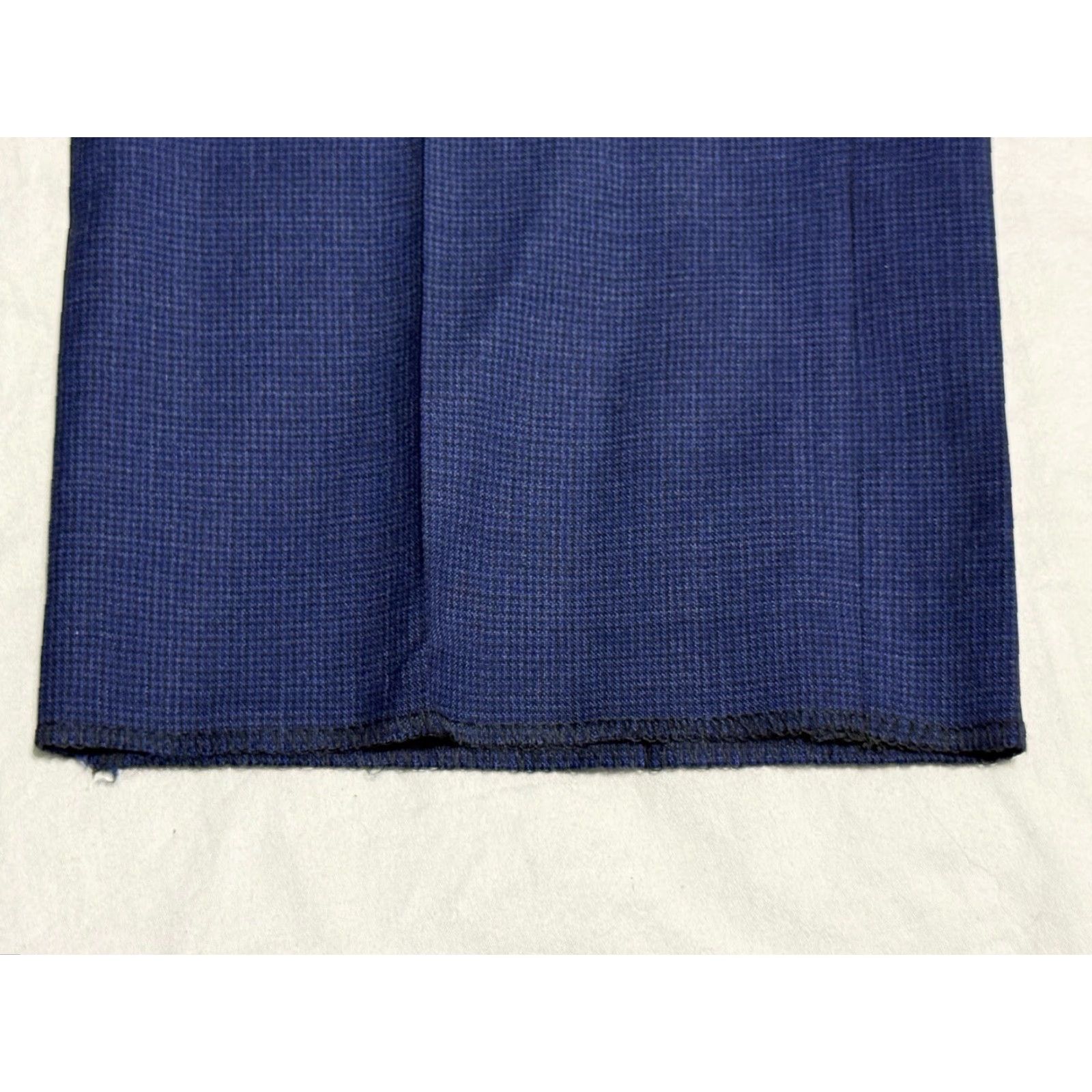 Canali CANALI Lightweight Wool Dress Pants Blue Houndstooth 39x36.5 Regular Fit Mens Size US 39 - 5 Thumbnail