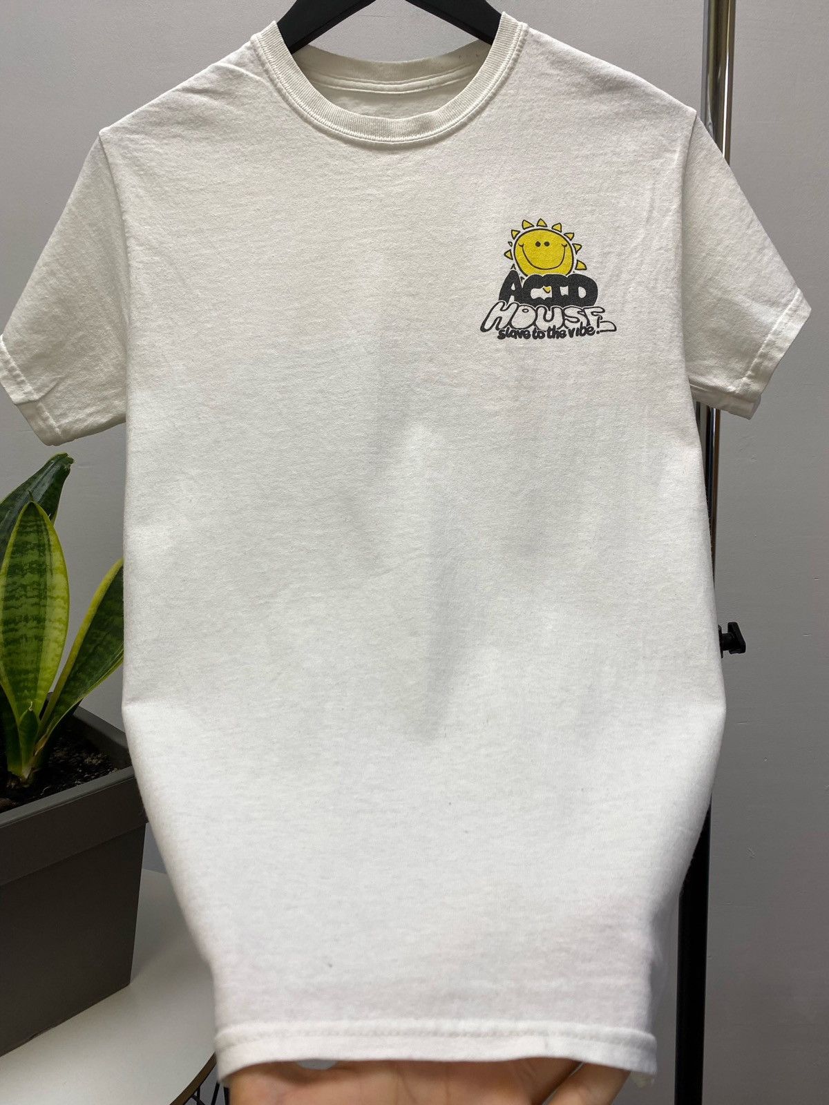 Gildan × Vintage AGCM ACID HOUSE SMILEY FACE RAVE TEE SHIRT Size US S / EU 44-46 / 1 - 8 Thumbnail