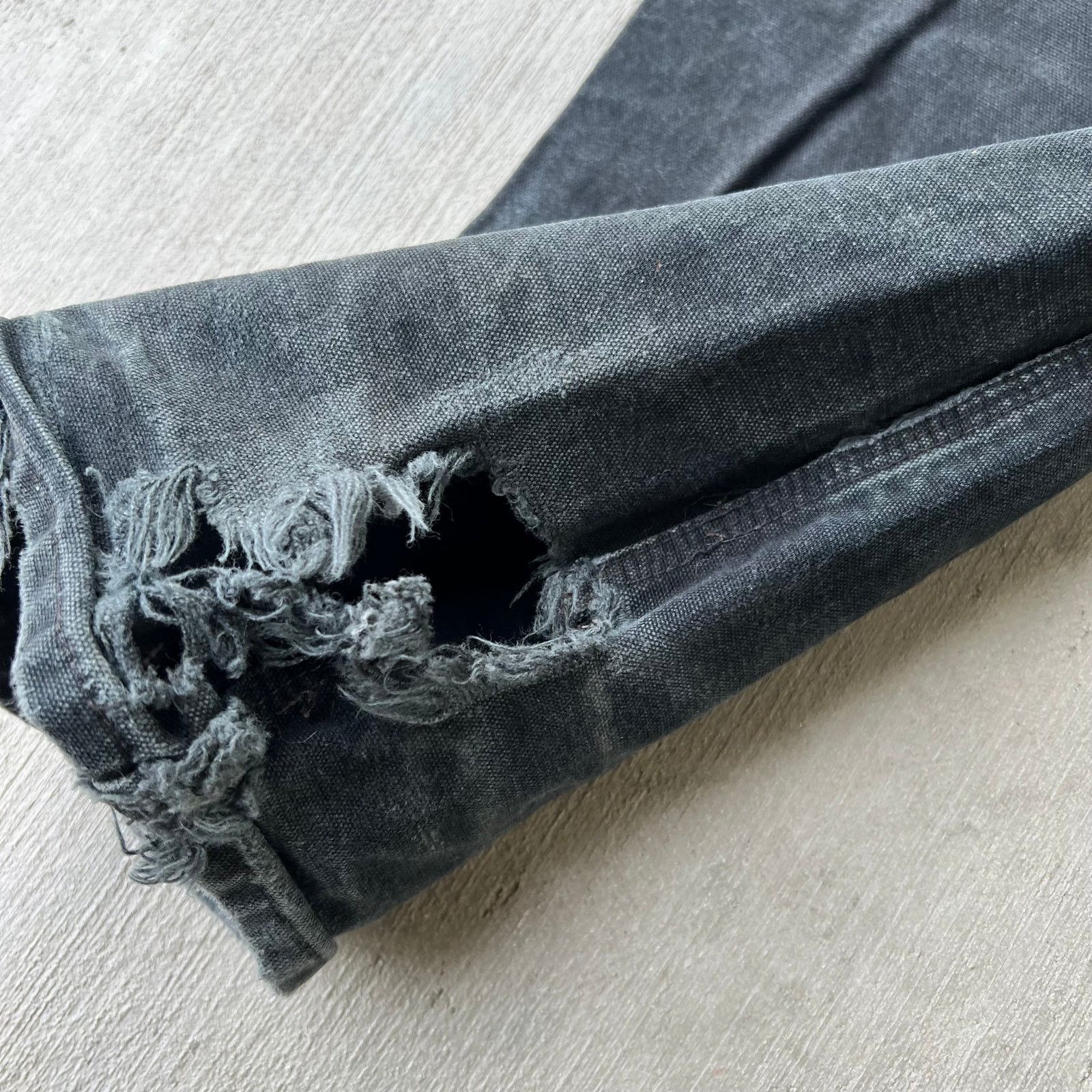 Carhartt × Vintage Carhartt faded black double knee work wear carpenter pants Size US 35 - 7 Thumbnail