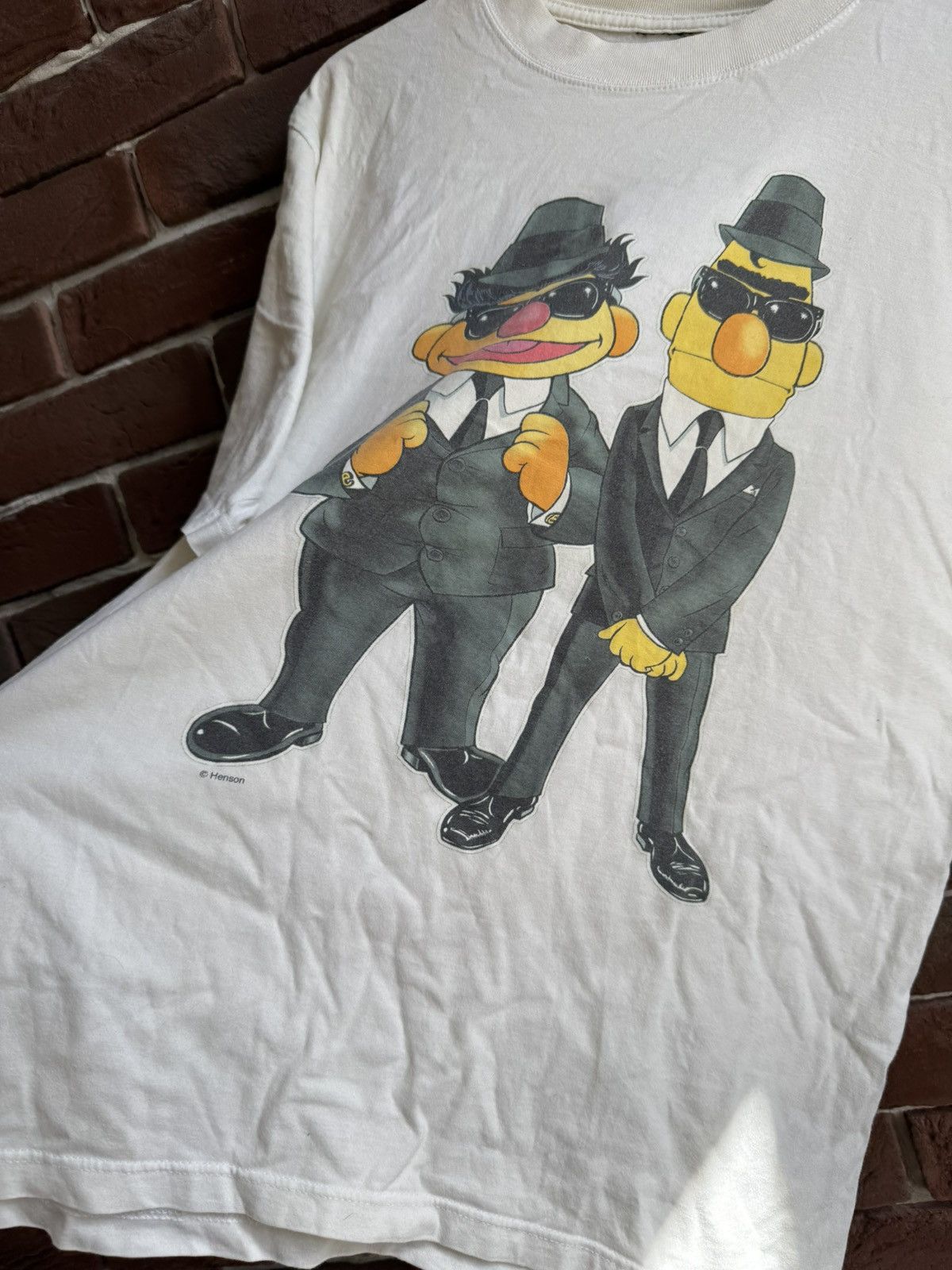 Cartoon Network 90s Vintage Sesame Street Bert Ernie T-shirt Man in Black Size US M / EU 48-50 / 2 - 6 Thumbnail