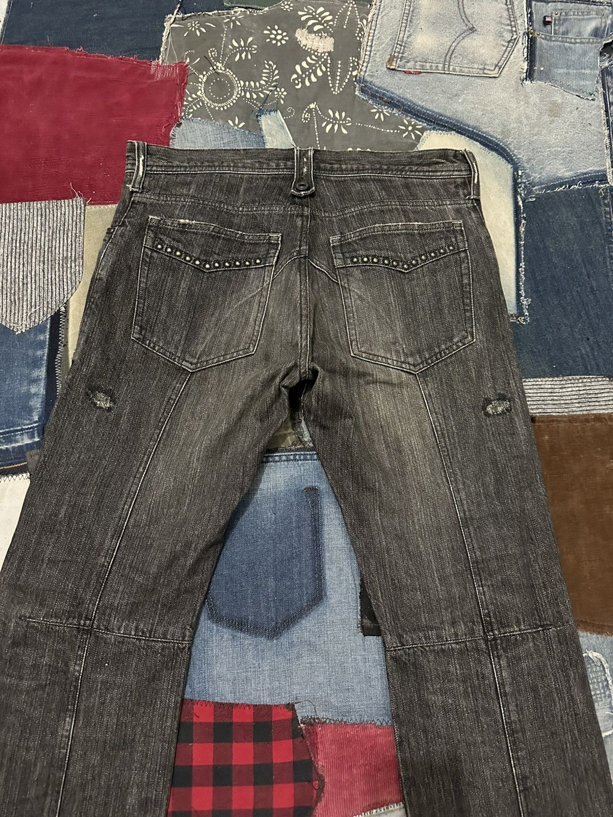 Japanese Brand Edge Rupert Distressed Denim Jeans Pants Size US 33 - 10 Thumbnail