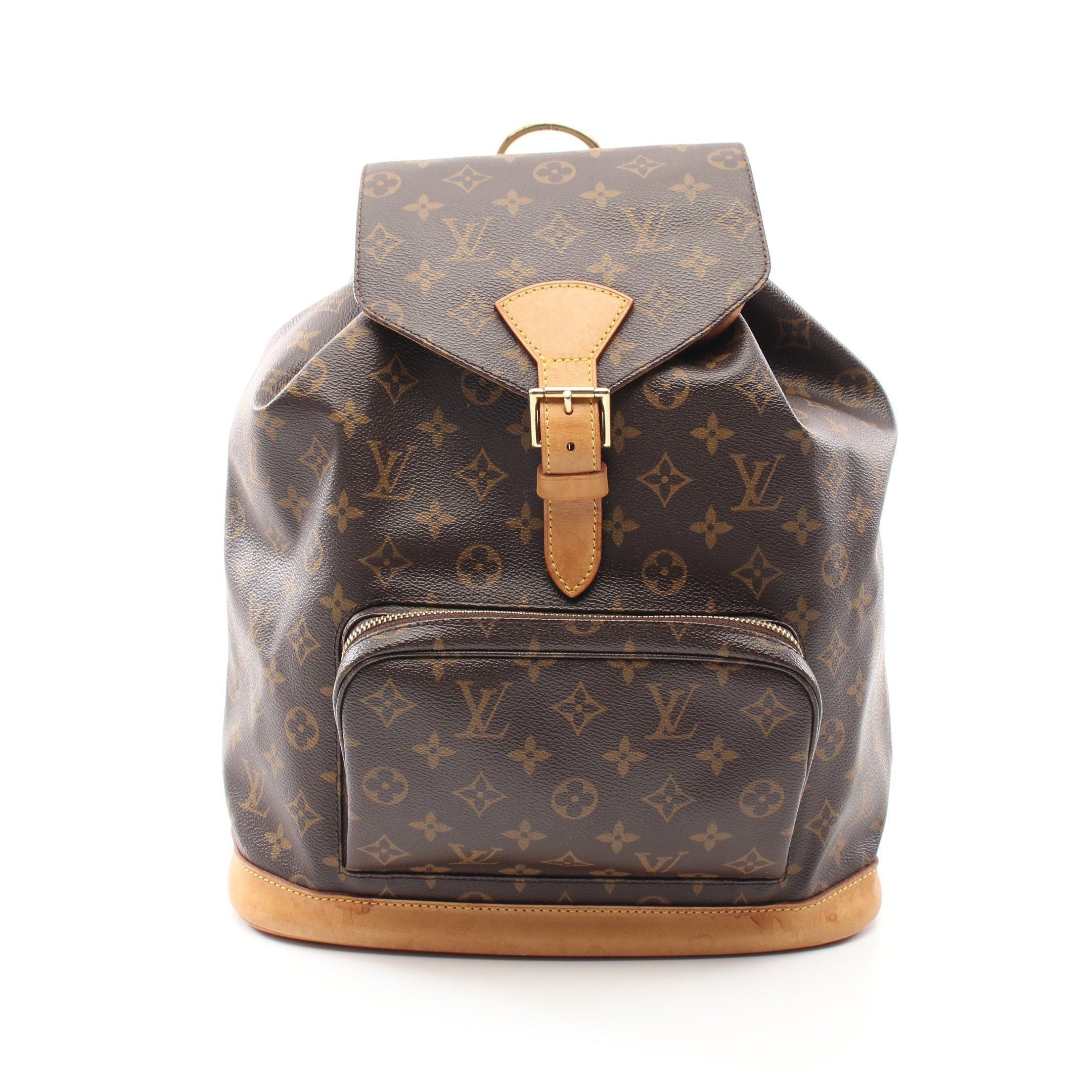 Louis Vuitton Louis Vuitton Montsouris Gm Monogram Backpack Rucksack Leather Brown Size ONE SIZE - 1 Thumbnail