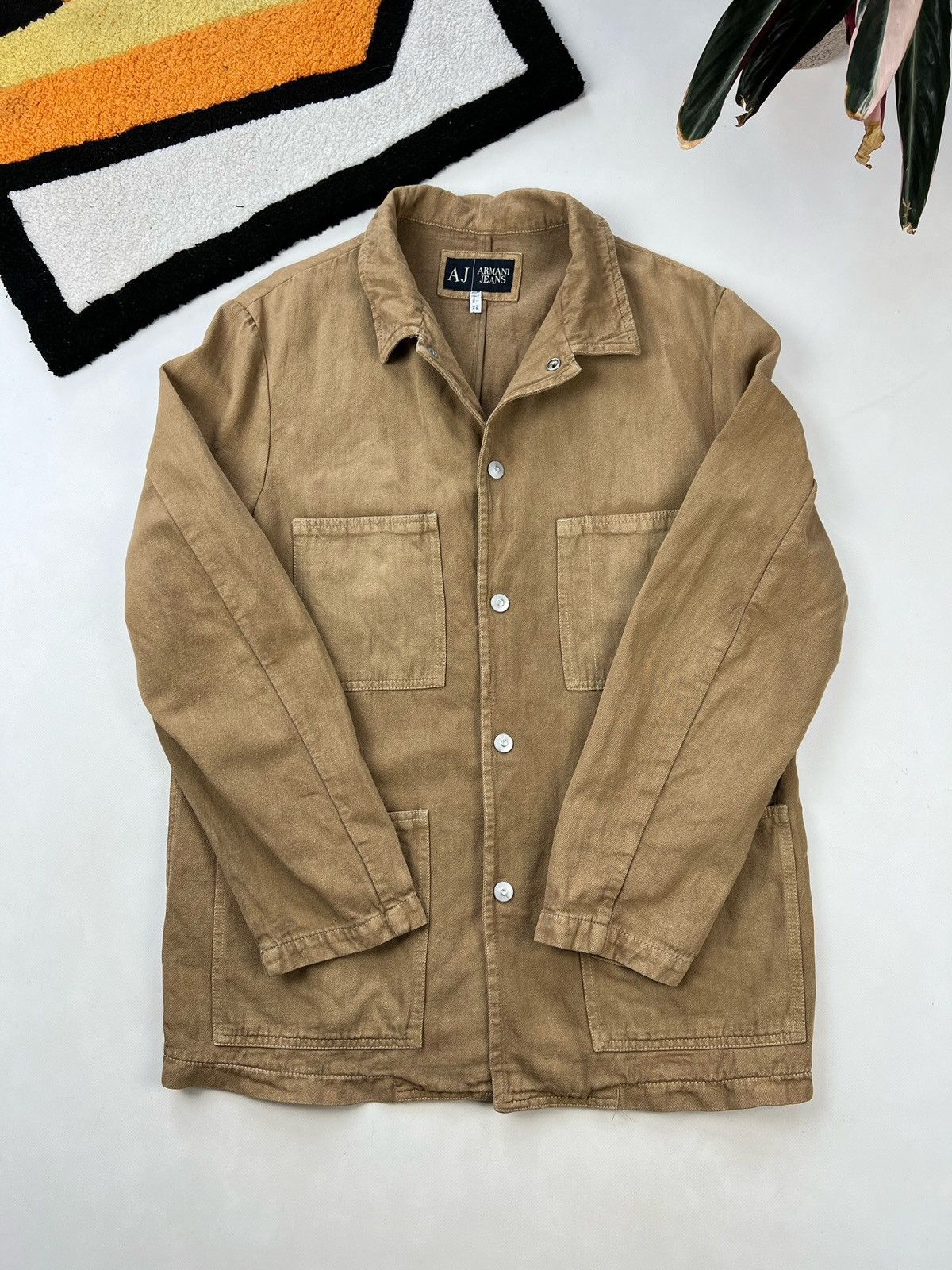 Armani VTG Y2k Rare Armani Jeans Heavyweight Denim Jacket M-L Size US M / EU 48-50 / 2 - 3 Thumbnail