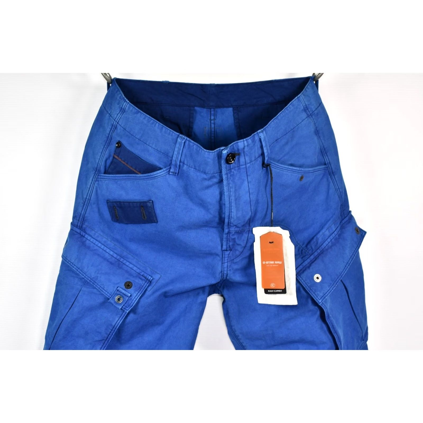 G-Star G-Star Cargo RCO Rovic Loose Deep Blue Men's W33 L32 Jeans Inseam 32 Cargo Style Pockets Regular Size 33 Blue Colored Size US 33 - 5 Thumbnail