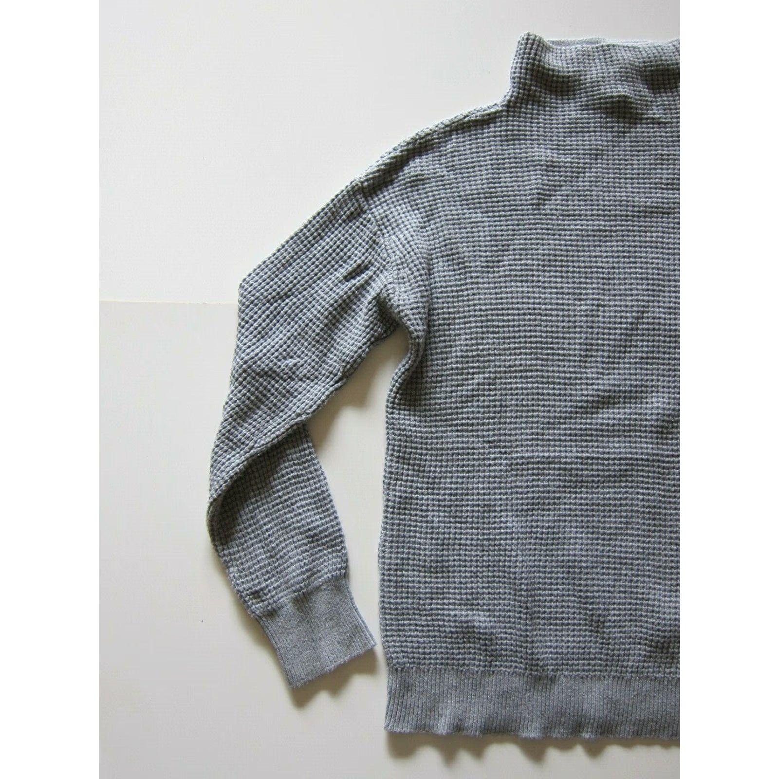 Michael Kors Michael Kors Grey Mock Neck Cable Knit Long Sleeve Pullover Sweater Women M Size M / US 6-8 / IT 42-44 - 6 Thumbnail
