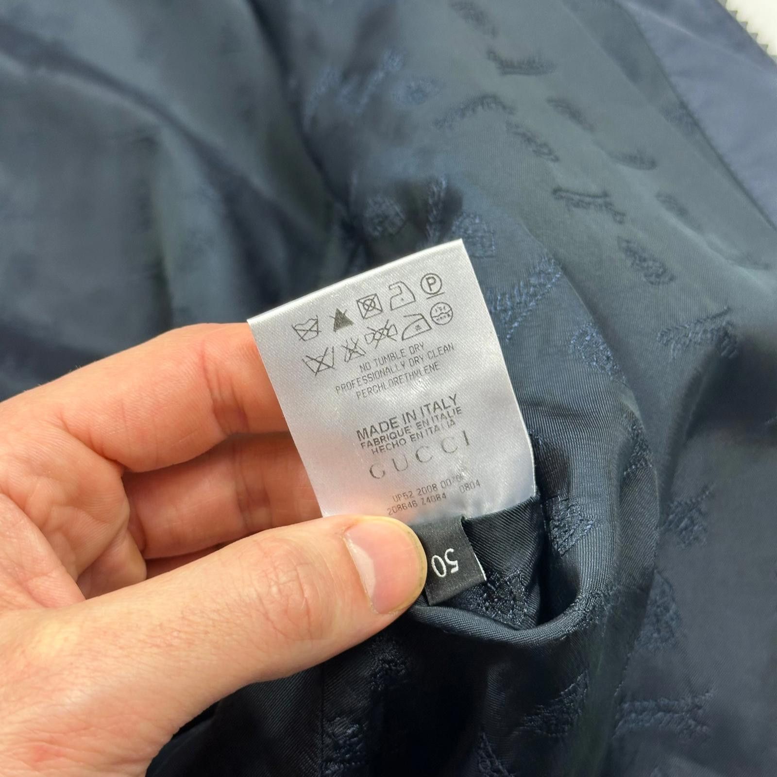 Gucci Gucci 2008 Military Web Stripe Navy Logo Jacket - IT50 (M/L) Size US M / EU 48-50 / 2 - 7 Thumbnail