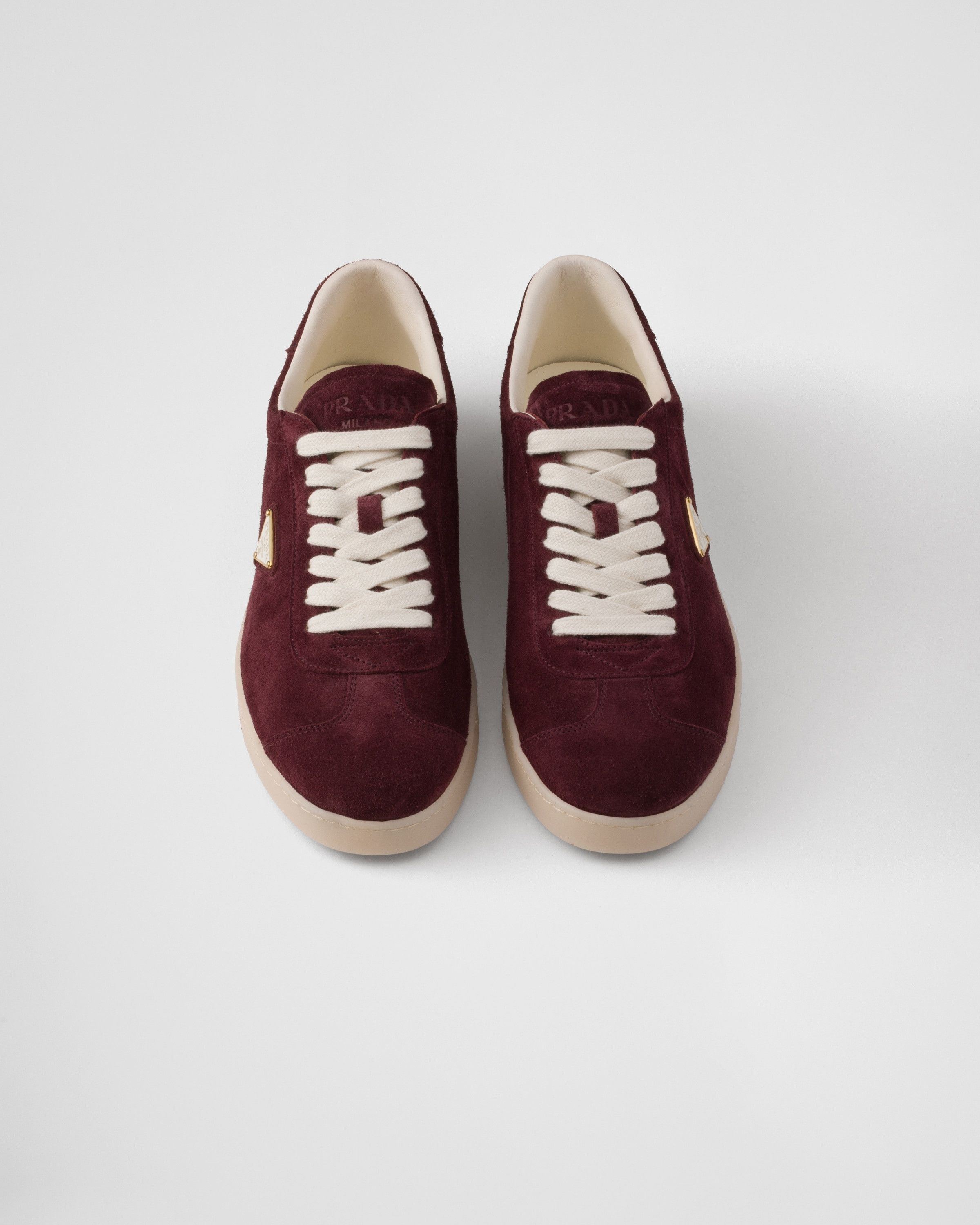 Prada o1la1rc1a0925 Lane Suede Sneakers in Burgundy Size US 10 / EU 43 - 4 Thumbnail