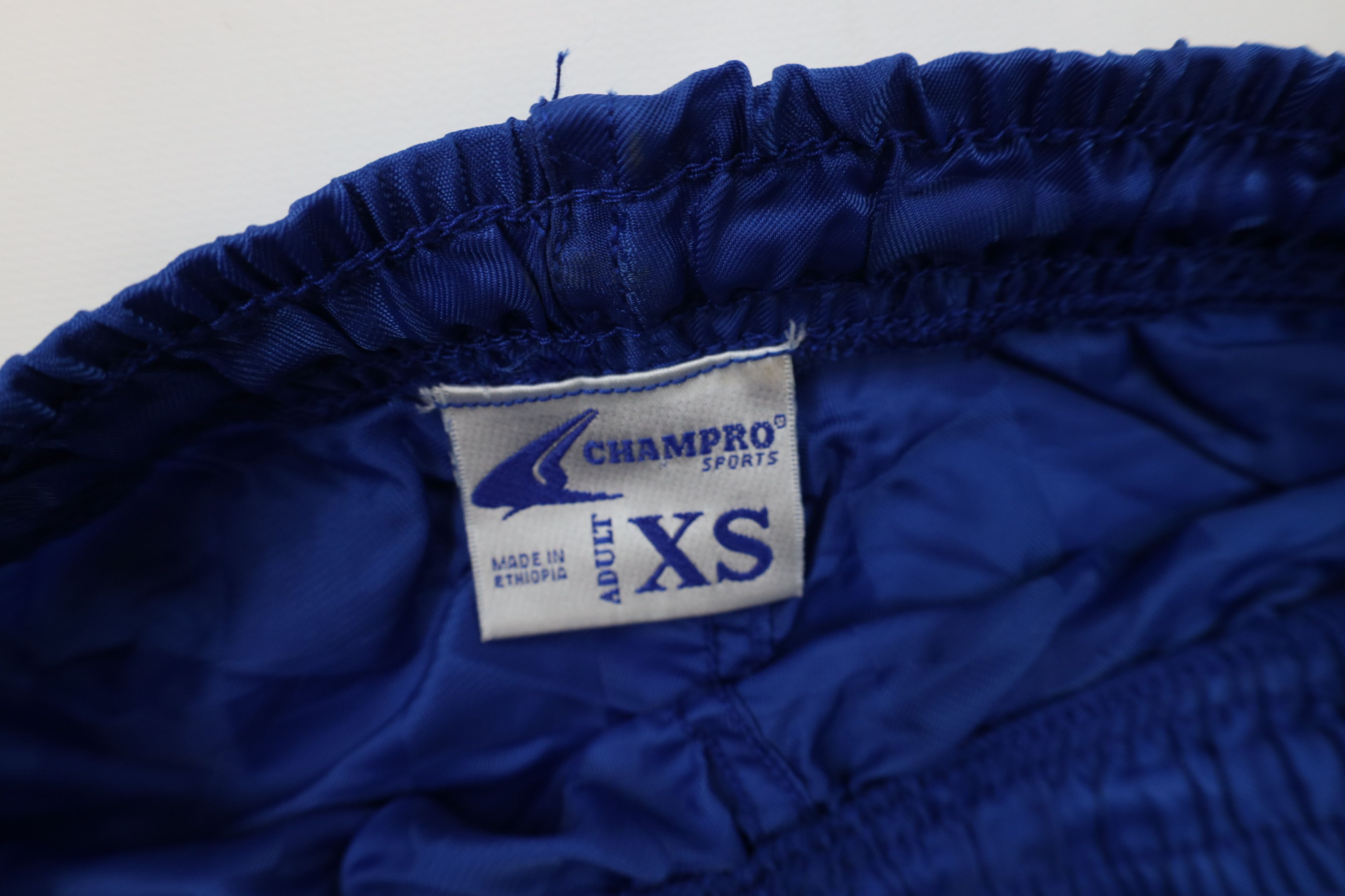 Vintage Vintage 90s Streetwear Jogging Soccer Shorts Blue Nylon Size US 28 / EU 44 - 7 Thumbnail