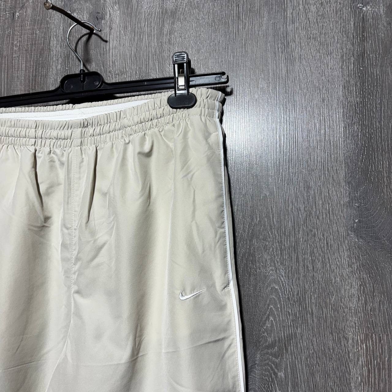 Nike Vintage Nike Beige Track Pants Y2K Swoosh Size US 30 / EU 46 - 2 Thumbnail