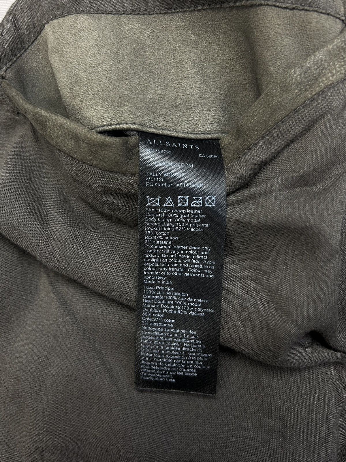 Allsaints Vintage AllSaints Leather Bomber Jacket Double Colour y2k Size US M / EU 48-50 / 2 - 18 Thumbnail
