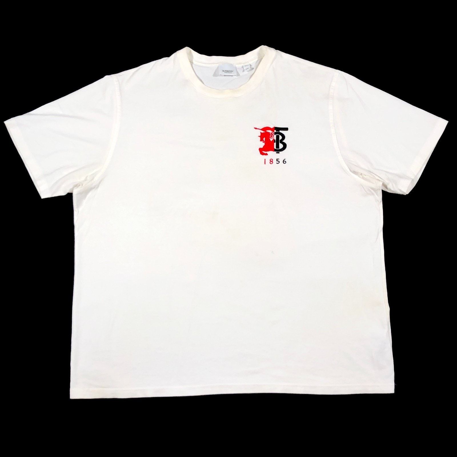 Burberry Burberry Halfhorse Embroidered Logo White Tee T Shirt XXL Size US XXL / EU 58 / 5 - 1 Thumbnail