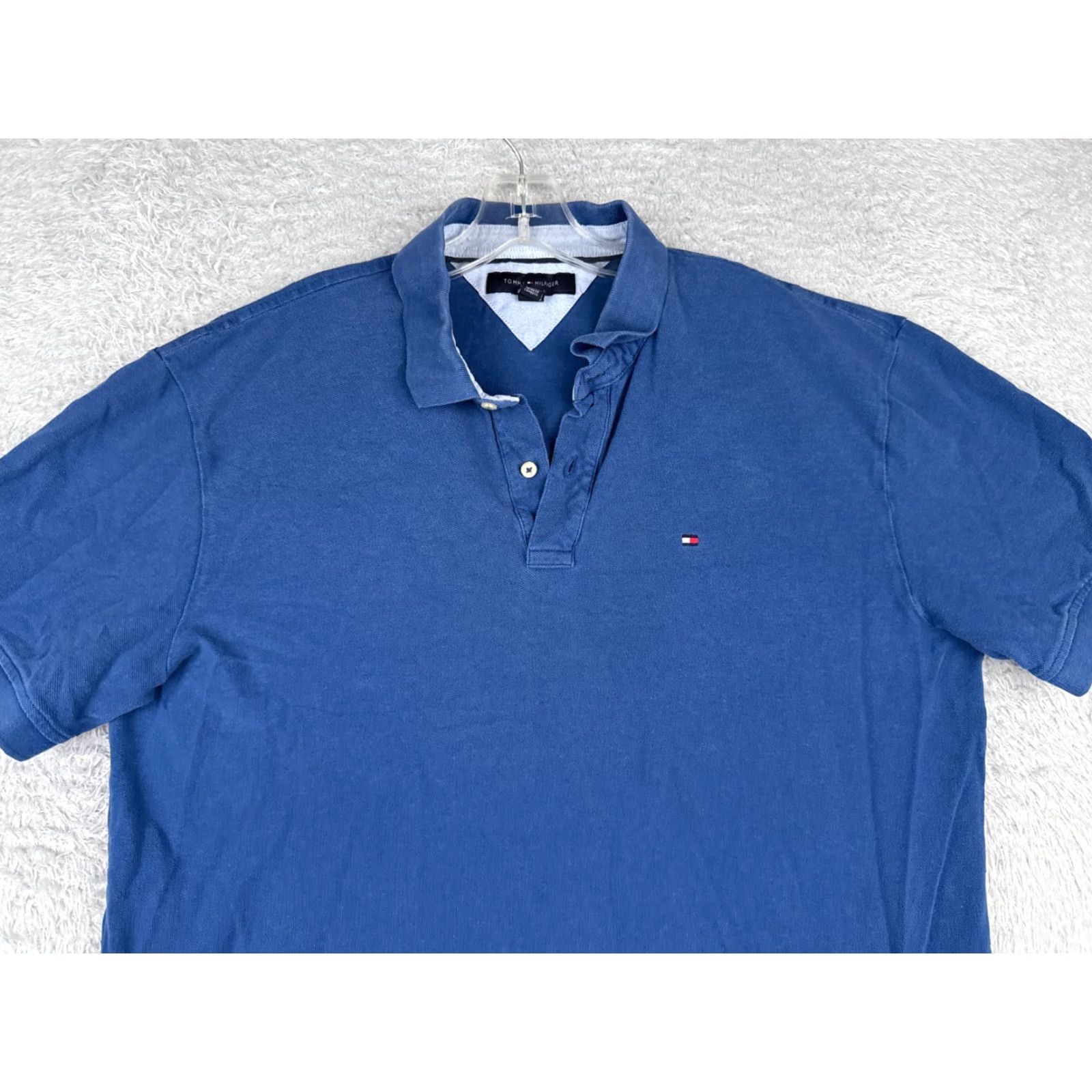 Tommy Hilfiger Tommy Hilfiger Polo Shirt Mens XL Blue 100% Cotton Short Sleeve Embroidered Logo Polo Shirt Modern American Sports Size US XL / EU 56 / 4 - 4 Thumbnail