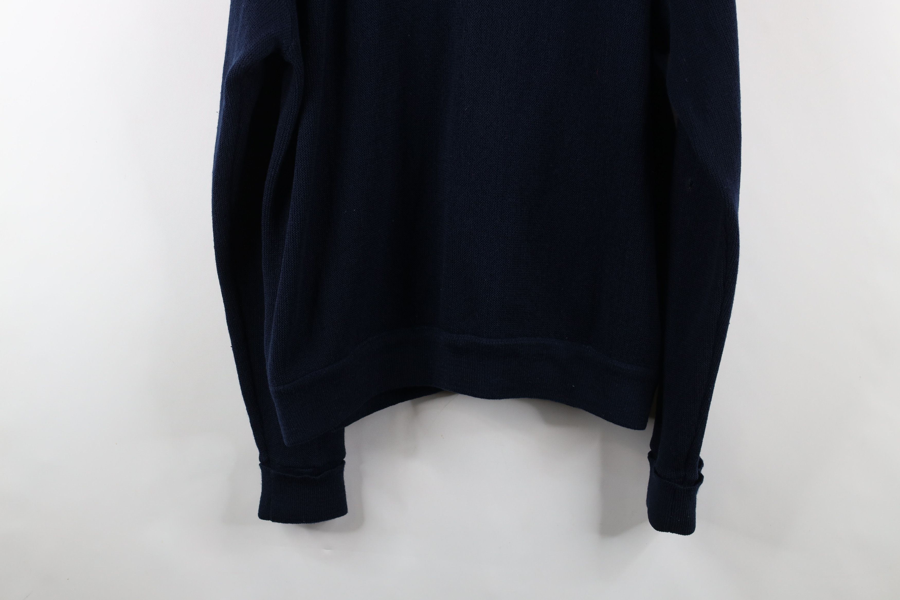 Vintage Vintage 90s Streetwear Cobain Cardigan Sweater Navy Blue Size US XL / EU 56 / 4 - 12 Thumbnail