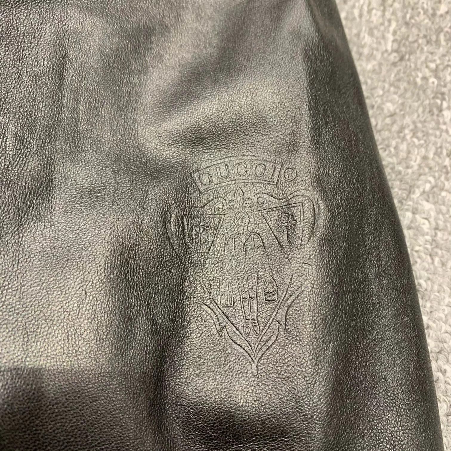 Gucci Gucci Black Hooded Leather Jacket 46 95 New Size US S / EU 44-46 / 1 - 7 Thumbnail