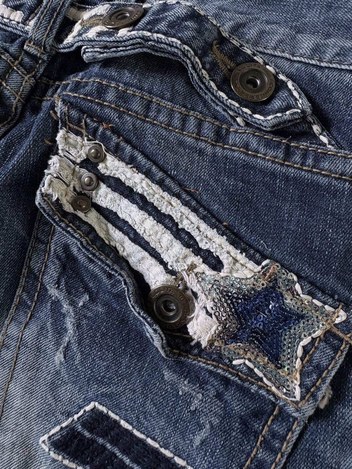 14th Addiction Lolita Clawmarks whisker Denim Pants Size US 29 - 7 Thumbnail