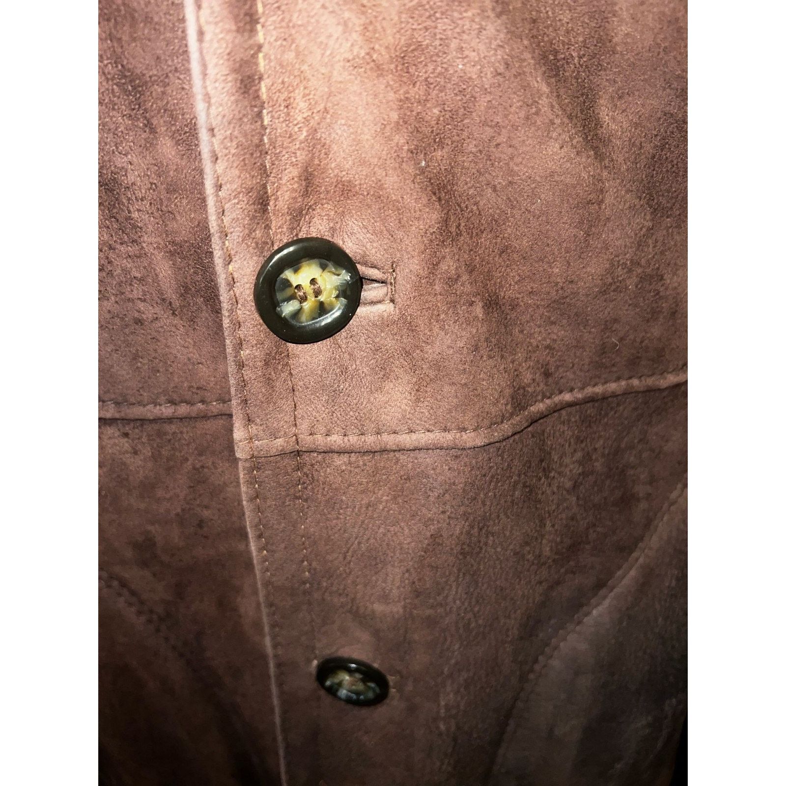 Other Filip Leather Mens Brown Shearling coat Size 56 Size US XL / EU 56 / 4 - 4 Thumbnail
