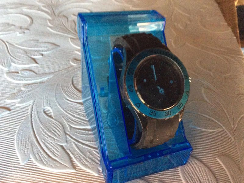 Designer Identity London watch with blue and black rubber strap watch Size ONE SIZE - 7 Thumbnail