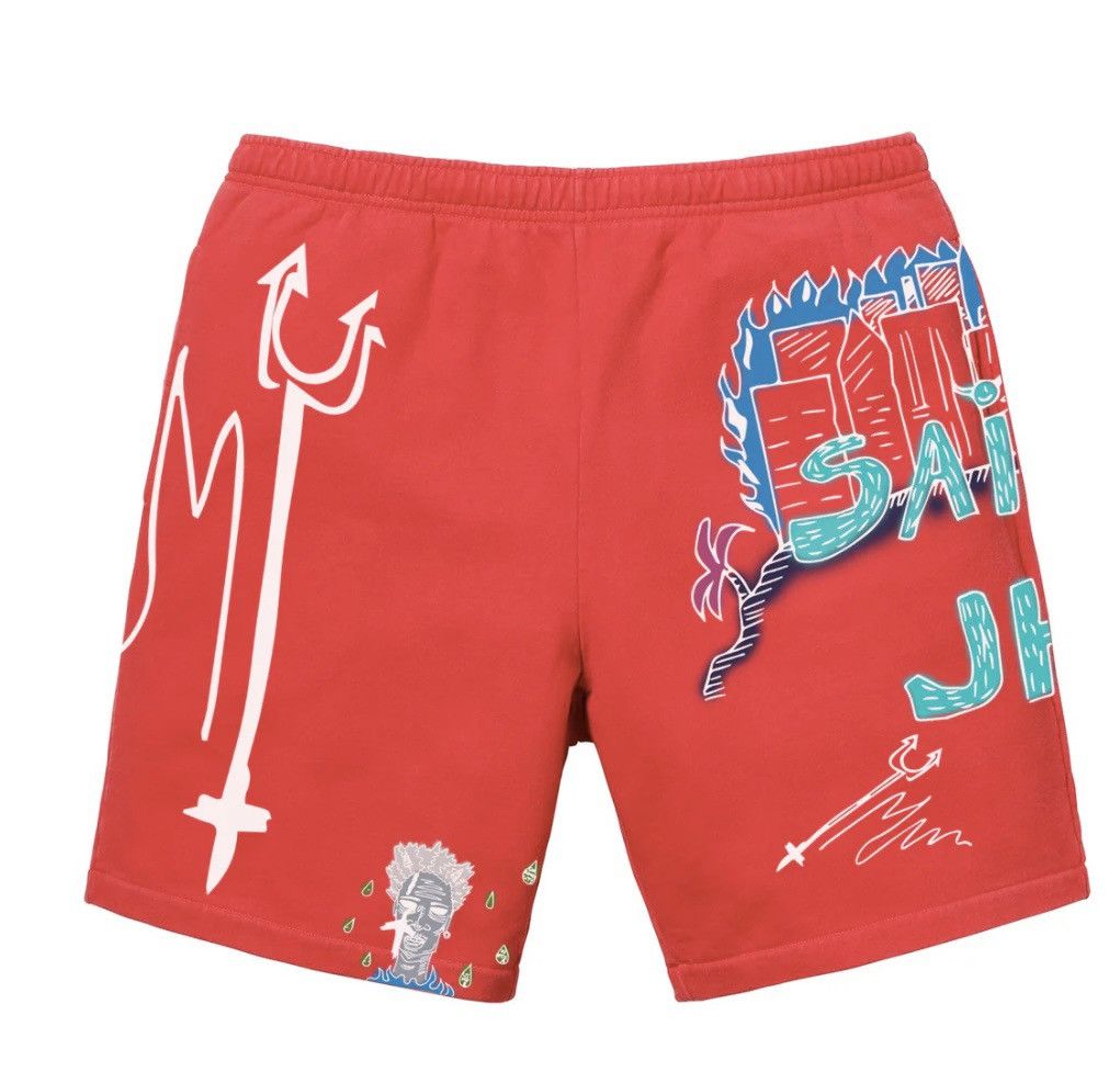 Rap Tees SAINt JHN Journal Entry 1 - Shorts - Red/Large Size US 32 / EU 48 - 1 Thumbnail