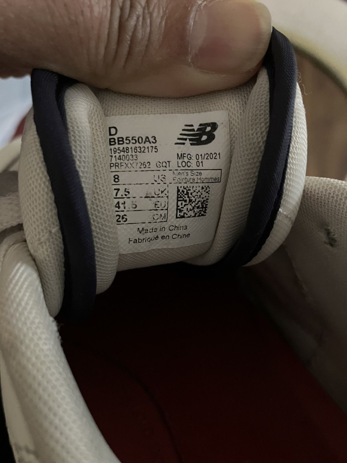 Aime Leon Dore × New Balance New Balance x Aimé Leon Dore 550 Red Navy Men’s Size 8 Size US 8 / EU 41 - 7 Thumbnail