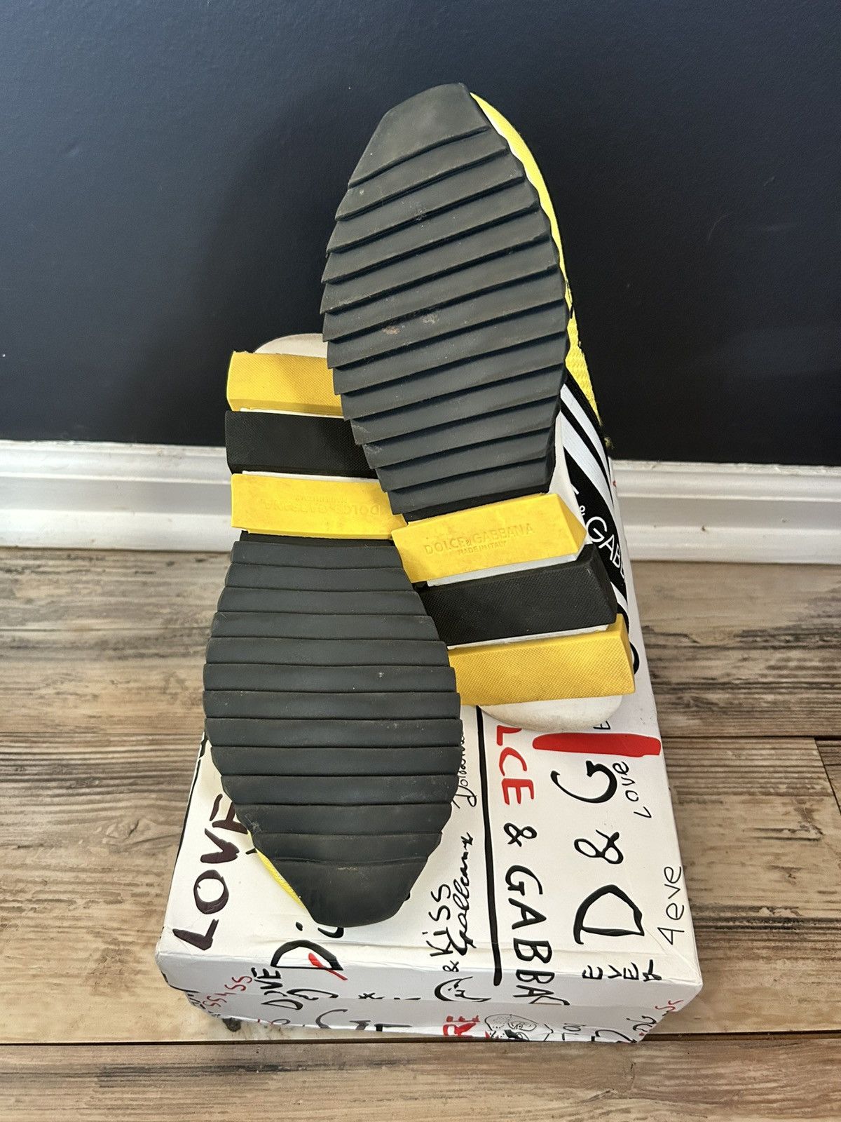 Dolce & Gabbana Dolce & Gabbana Sorrento “Love / Angel” SlipOn Sneakers Size US 8 / IT 38 - 4 Thumbnail