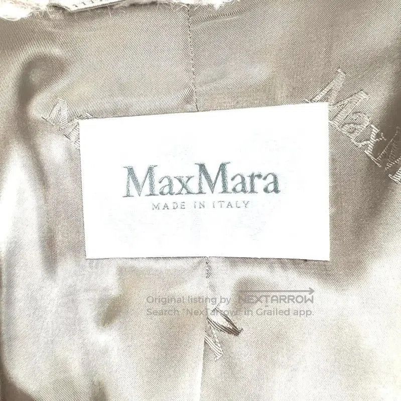 Max Mara MaxMara Gray Cotton Women's Coat . Size S / US 4 / IT 40 - 3 Thumbnail