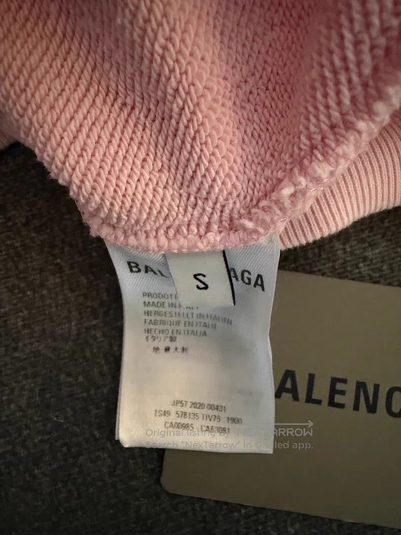 Balenciaga Balenciaga Pink Logo Hoodie Size US S / EU 44-46 / 1 - 4 Thumbnail