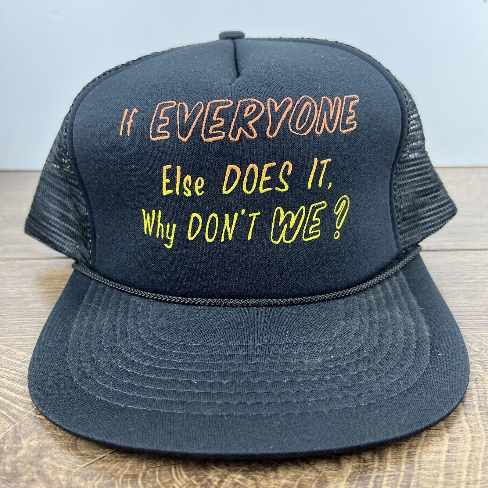 Other If Everyone Does It Hat Why Don’t We Snapback Adjustable Adu Size ONE SIZE - 4 Thumbnail