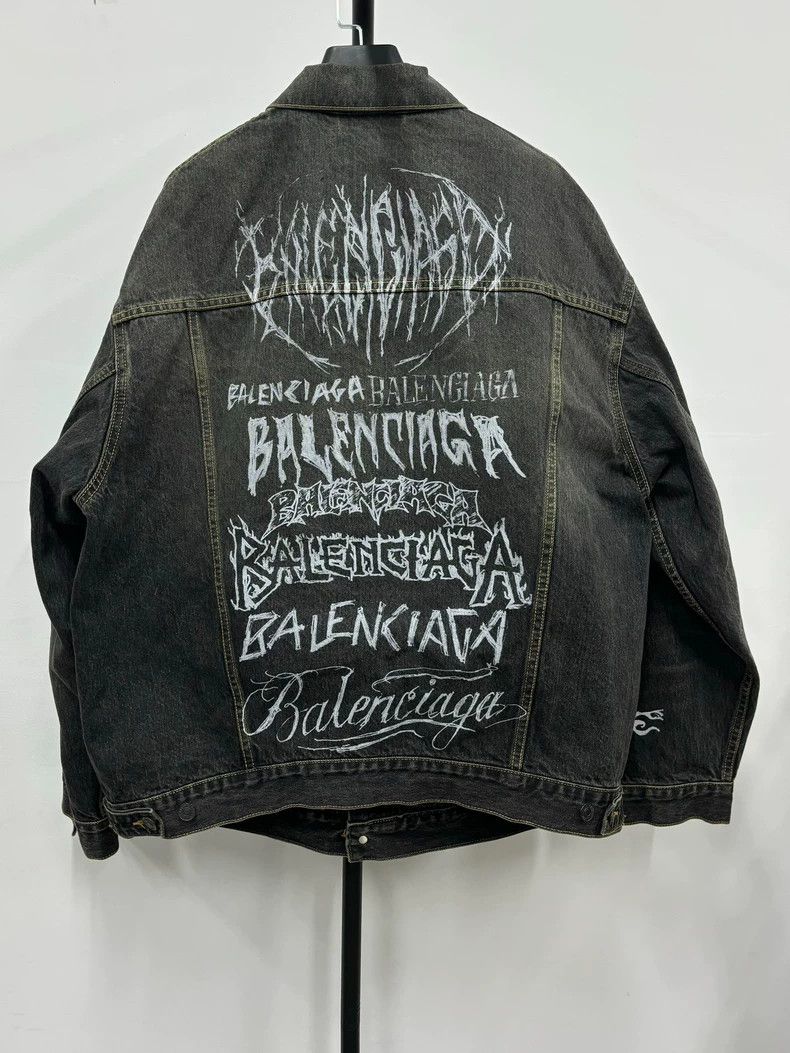 Balenciaga Balenciaga 24SS DIY mental the Yearofthe Loong blue graffit Size US XS / EU 42 / 0 - 2 Thumbnail