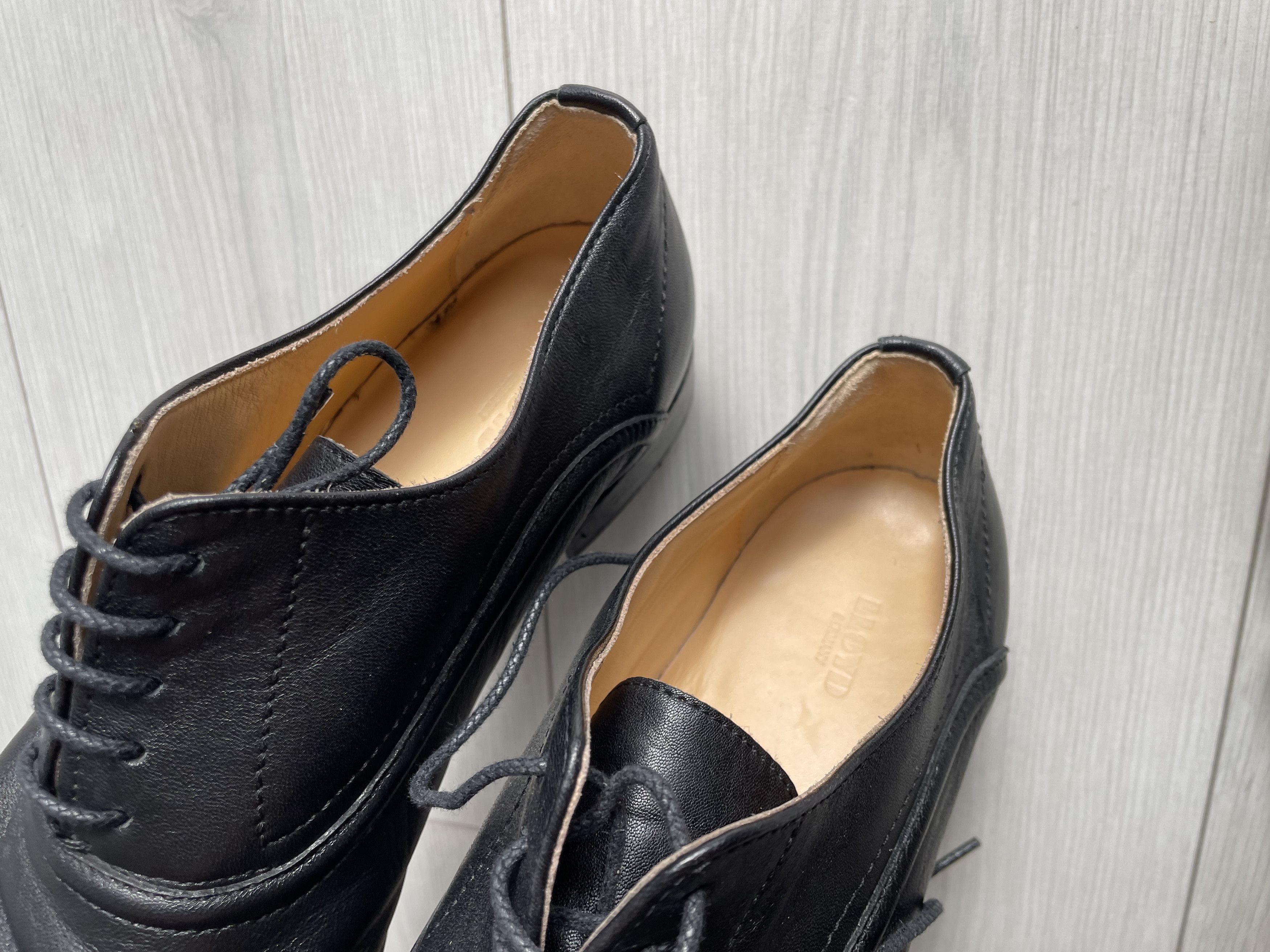 LLOYD Lloyd sz 7 1/2 Germany Black Leather Oxfords Dress Shoes Size US 7.5 / EU 40-41 - 5 Thumbnail