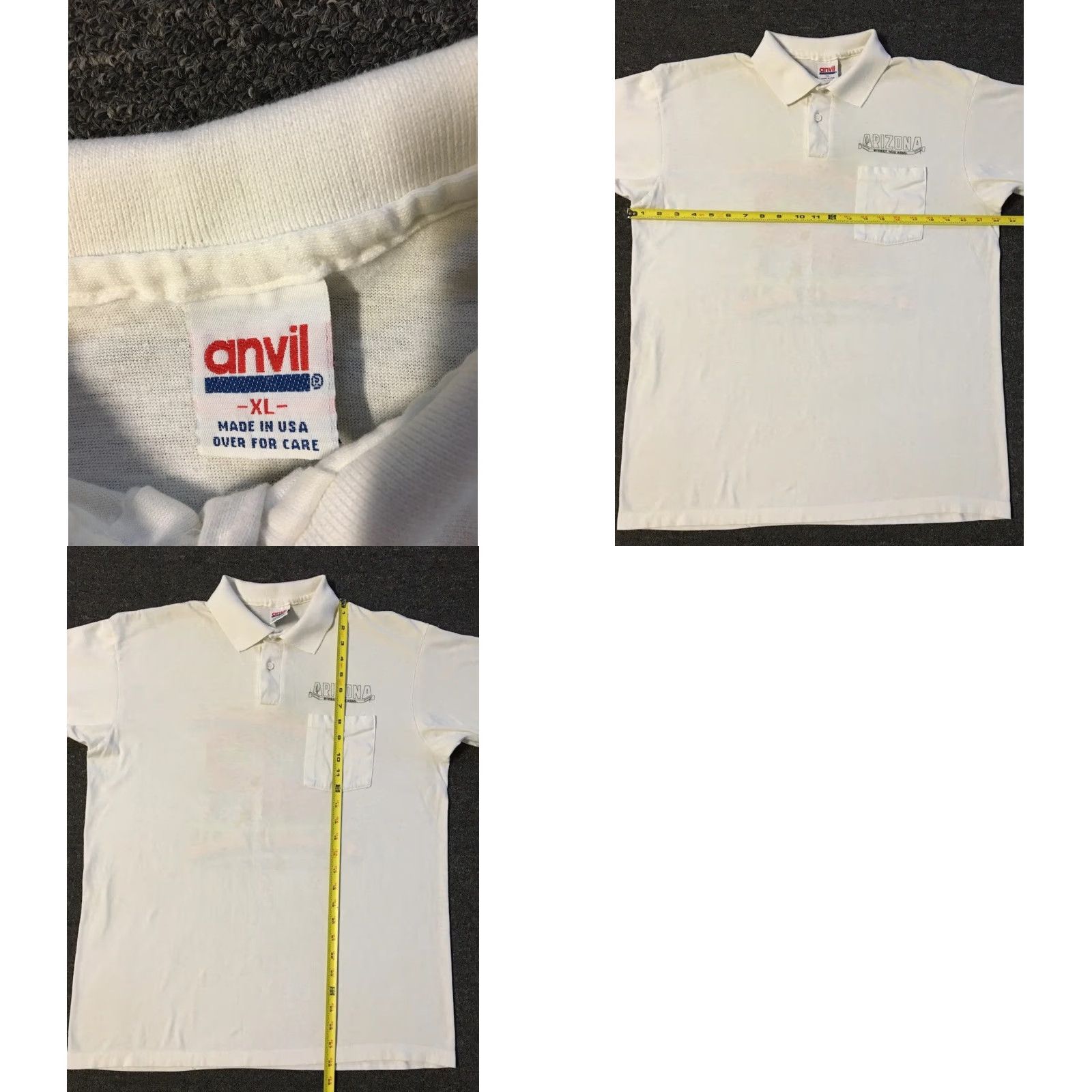 Vintage Vtg 80s Arizona Hot Rod Assoc. Faded Polo Shirt M USA Race Car Grunge Biker 90s Size US M / EU 48-50 / 2 - 9 Thumbnail