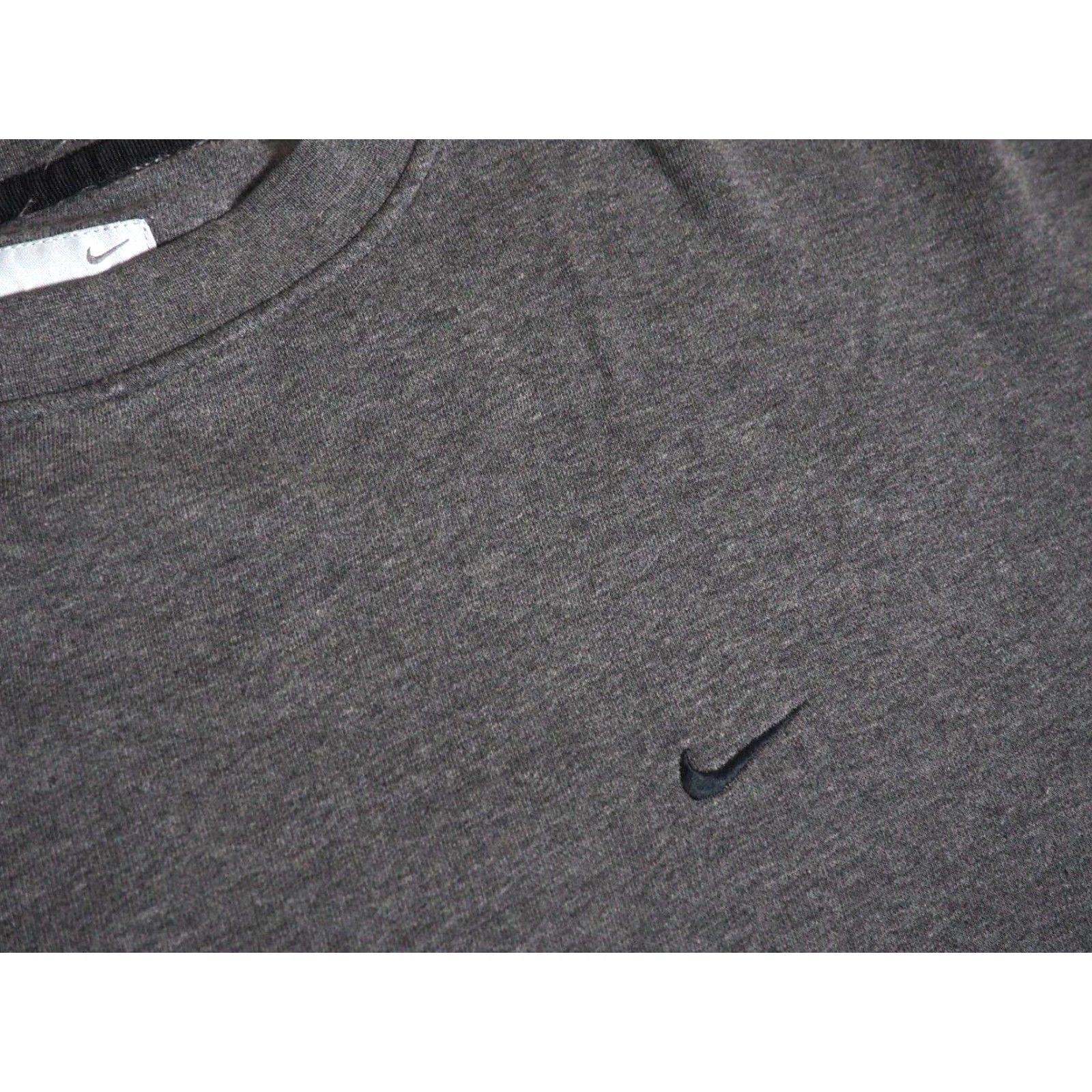 Nike VINTAGE Nike Gray Pull On Sweatshirt 2XL Crew Neck Long Sleeve Relaxed Fit Pullover Sweatshirt Swoosh Tonal Check Baggy Mens Size US XXL / EU 58 / 5 - 5 Thumbnail