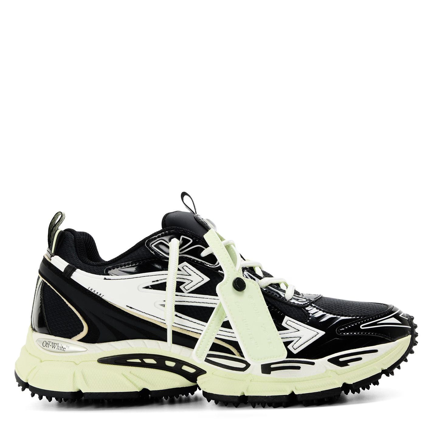 Off-White o1g2r1mq0226 Low-Top Trainers in Black/White Size US 6 / EU 39 - 1 Thumbnail