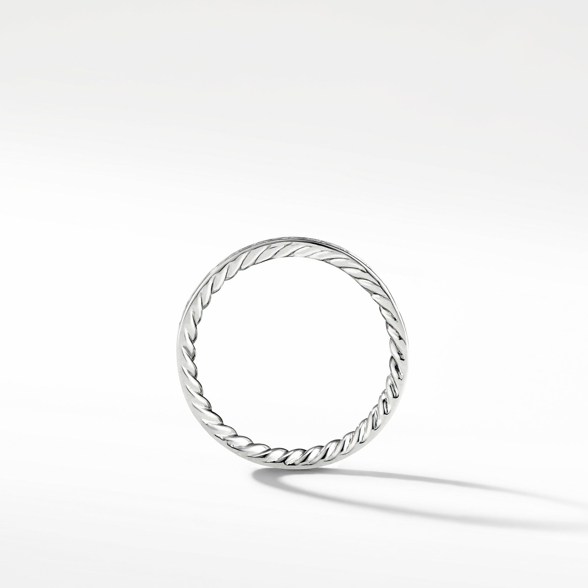 David Yurman o1w1db10325 Platinum with Baguette Diamonds Size ONE SIZE - 2 Thumbnail