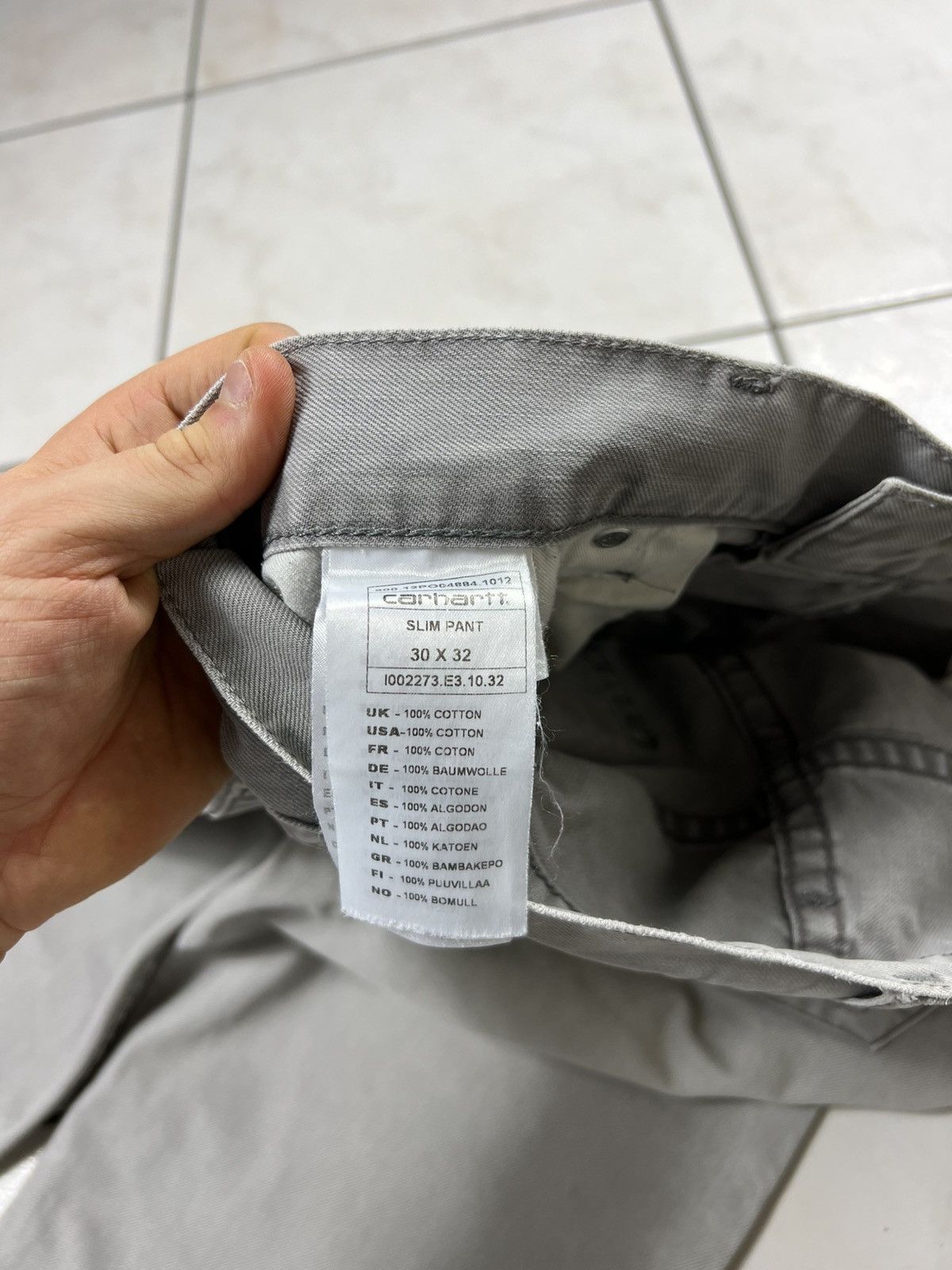 Carhartt Vintage Carhartt slim pant regular washed leather trousers Size US 30 / EU 46 - 20 Thumbnail