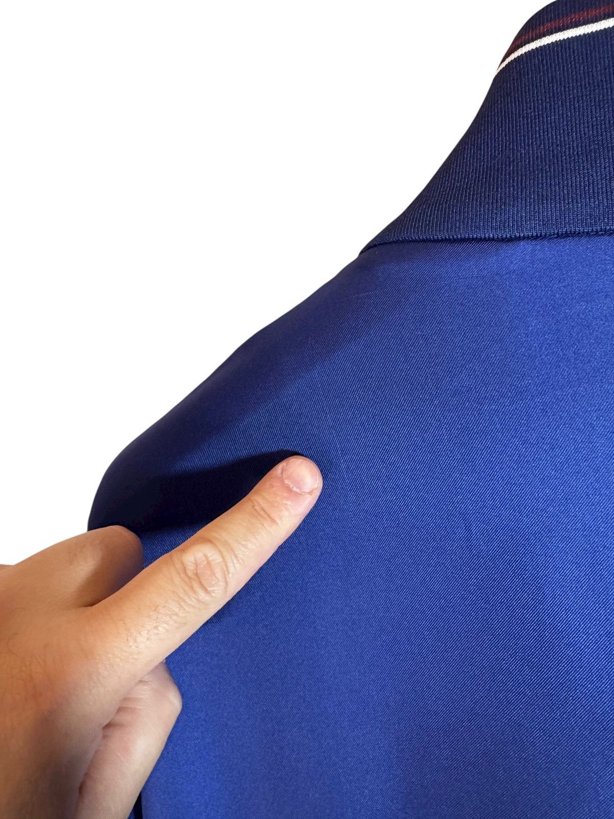 Prada Prada blue silk jacket with tricolor trim – Size L Size US L / EU 52-54 / 3 - 3 Thumbnail