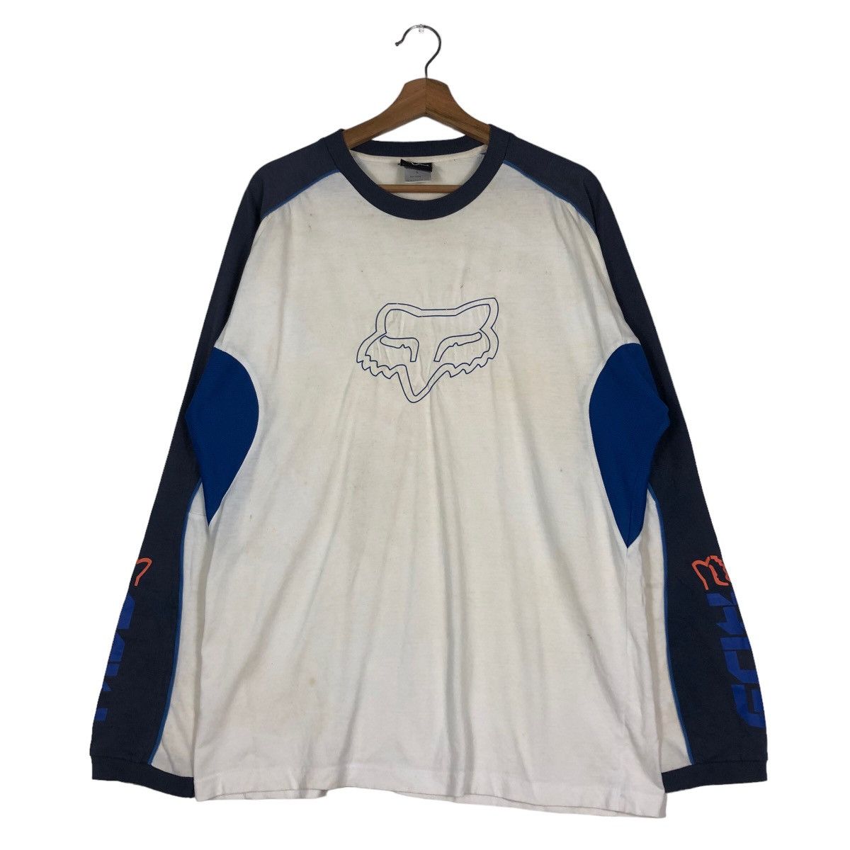 Fox Racing 🔥VINTAGE LONG SLEEVE FOX RACING BIG LOGO DESIGN Size US L / EU 52-54 / 3 - 1 Thumbnail