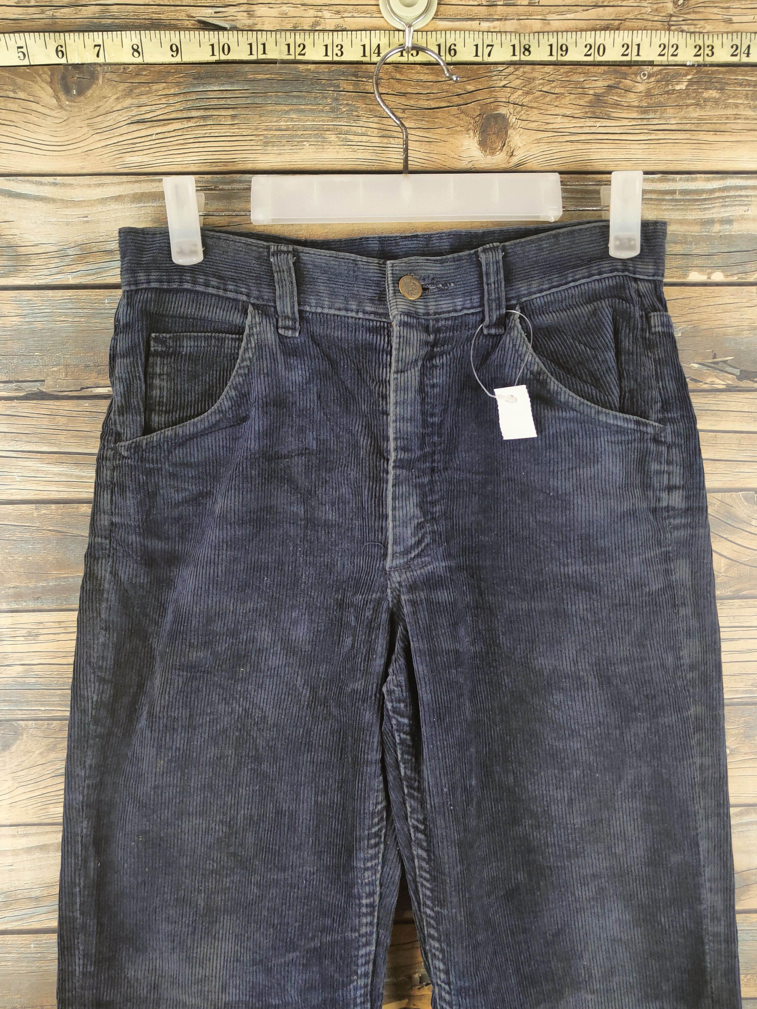 Lee DL Lee Navy Vintage Corduroy cargo Pants #46-342 Size US 28 / EU 44 - 2 Thumbnail