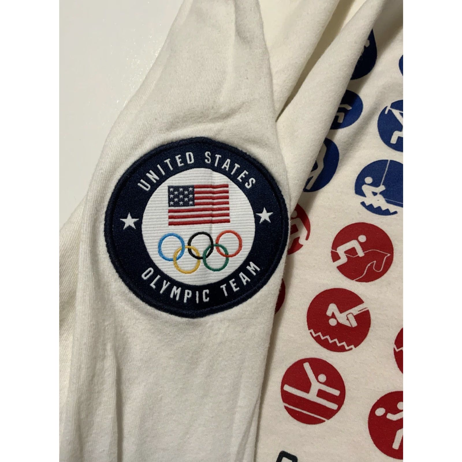 Polo Ralph Lauren VINTAGE Polo Ralph Lauren Team USA 2024 Olympic Graphic Sports L/S T-Shirt XXL Mens White Size US XXL / EU 58 / 5 - 7 Thumbnail