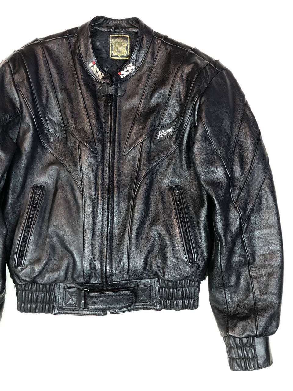 IXS Moto Leather Jacket Racing Vintage
