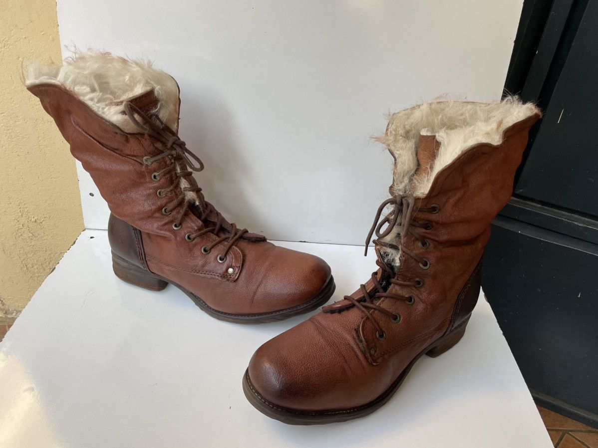A.S.98 A.S.98 Airstep Fur Leather Brown Boots EUR 41 / USA 9.5-10 Size US 10 / IT 40 - 9 Thumbnail