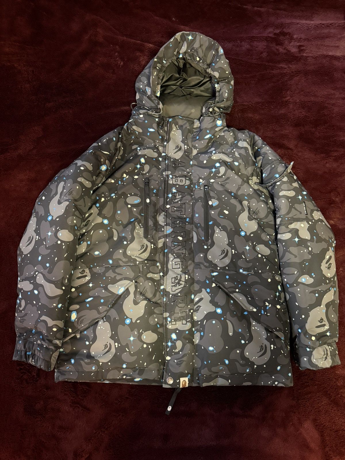 Bape BAPE Space Camo Military Loose Fit Hoodie Down Jacket Size US L / EU 52-54 / 3 - 1 Thumbnail