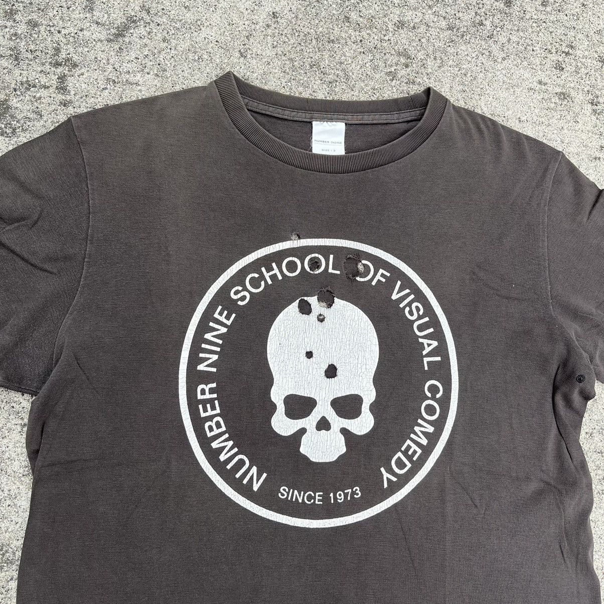 トップス NUMBER (N)INE skull print 01ss size3 01ss Number nine skull tee Y2K archive size 3